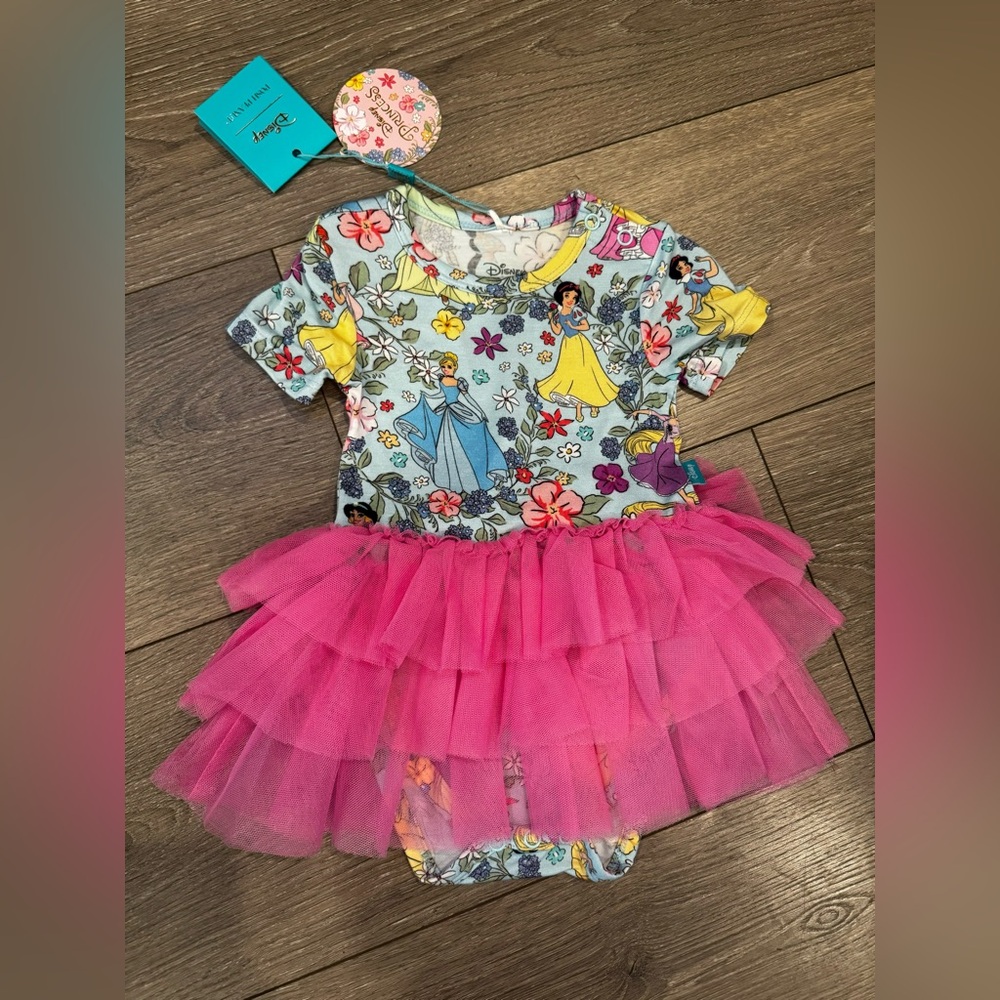 NWT Posh Peanut Disney Princess Tulle Dress size 6-12 months